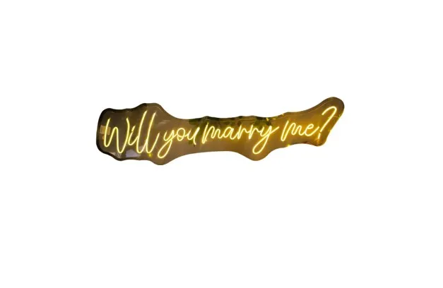[MA2638-BC] Will you marry me_ 120cm x 30cm