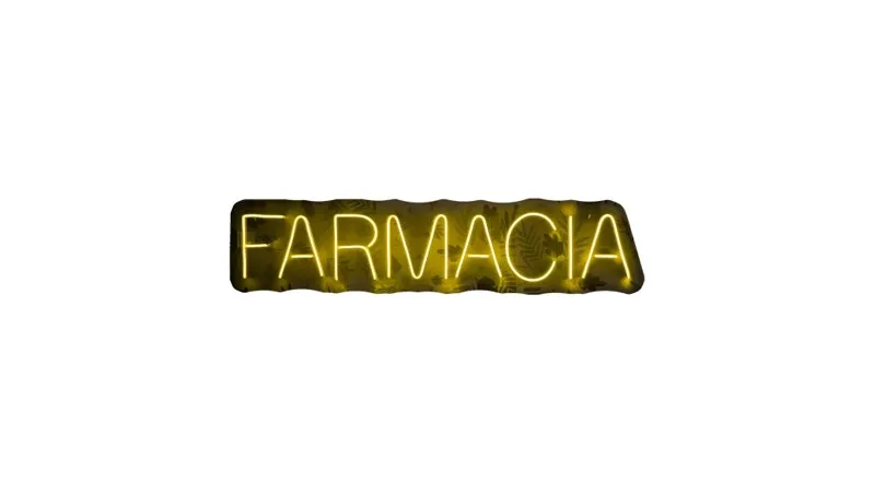 [A325-AL] Farmacia_99cm x 20cm (Amarillo Limón)