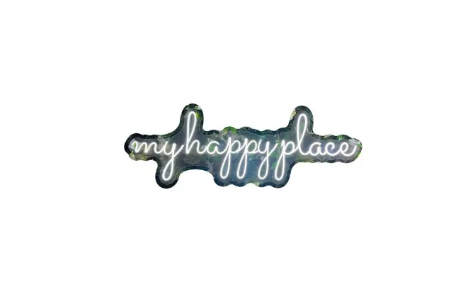 My happy place 1 renglón_100cm x 34cm