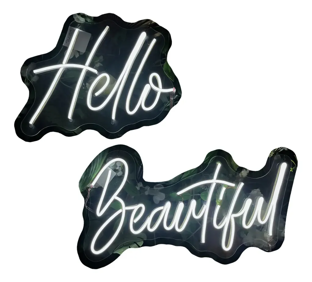 Hello Beautiful 2 piezas chico_ 30CMX24CM/45CMX24CM