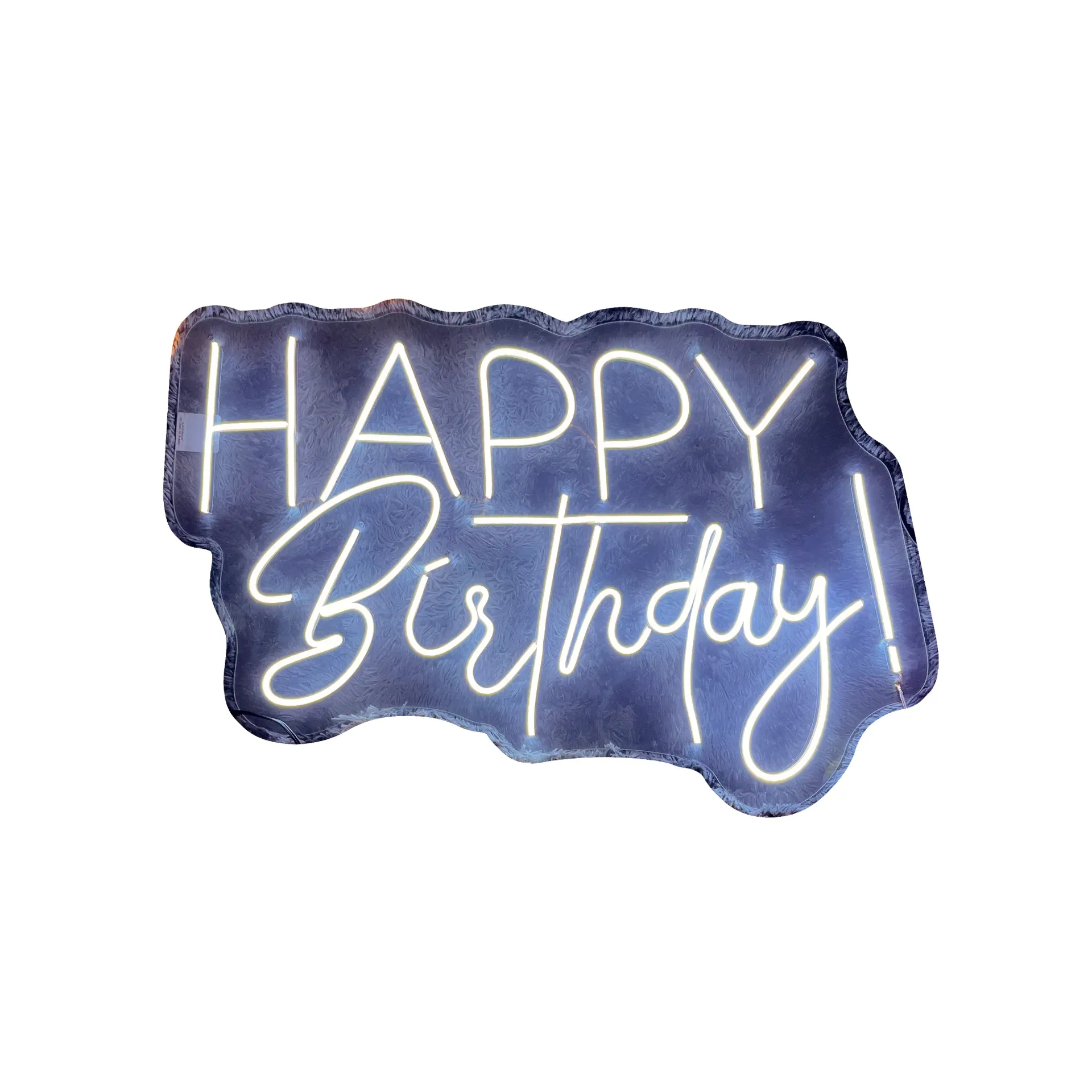 [A017-BF] Happy Birthday 2 Tipografias (Blanco Frio)