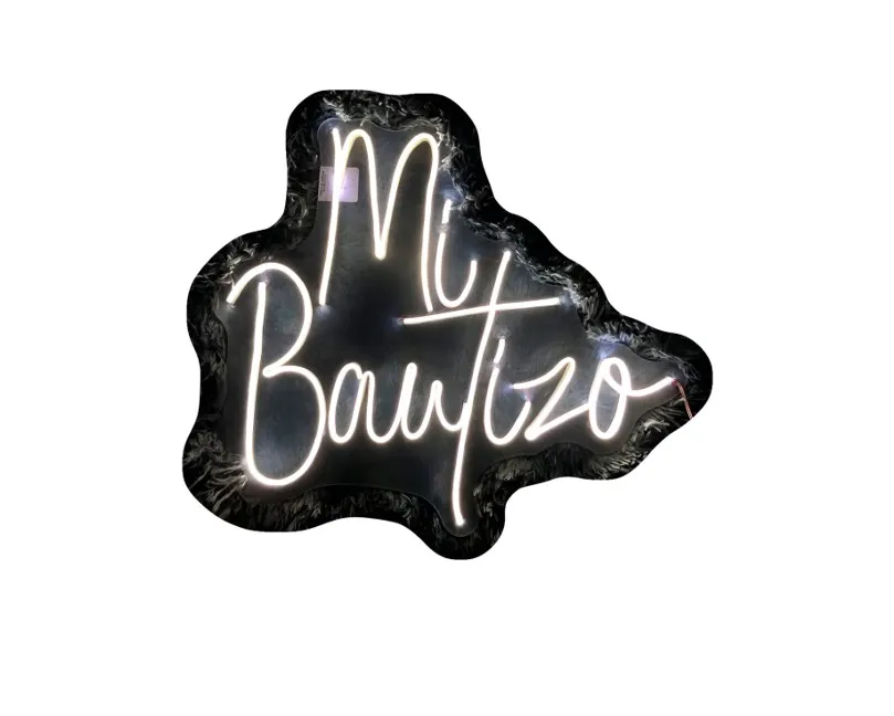 [A047-BF] Mi Bautizo 2 renglones (Blanco Frio)