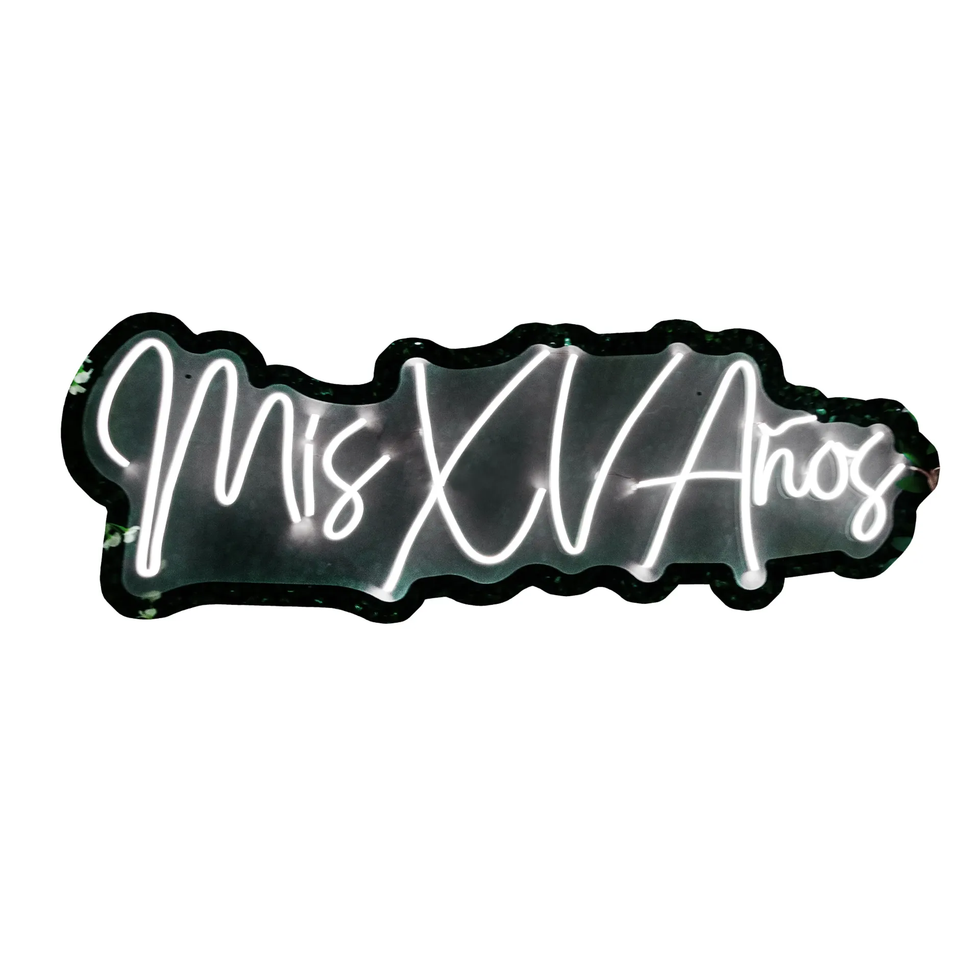 [A049-BF] Mis XV Años 1 Renglón (Blanco Frio)