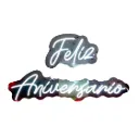 Felíz Aniversario 2 partes_31cm x 19cm / 76cm x 19cm