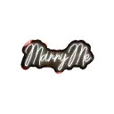 Marry me_ 65cm x 28cm