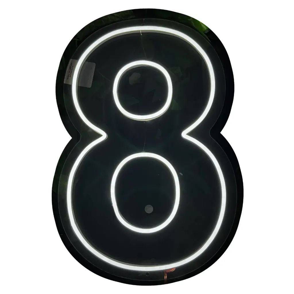 [A108-BF] Número 8 de 40 cm (Blanco Frio)