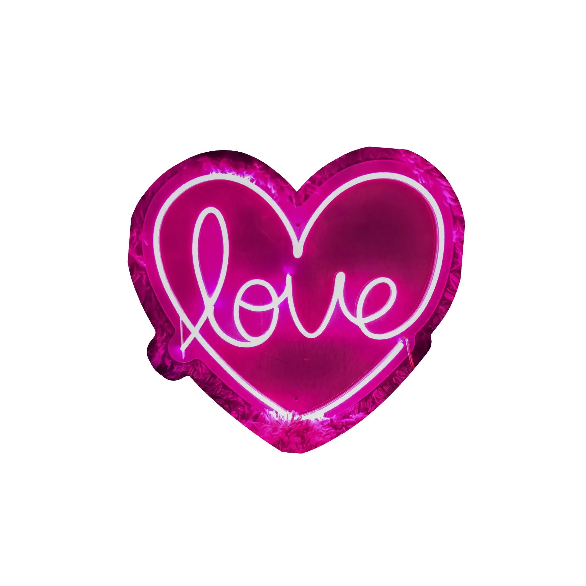 [A121-RS] Love en corazón (Rosa)