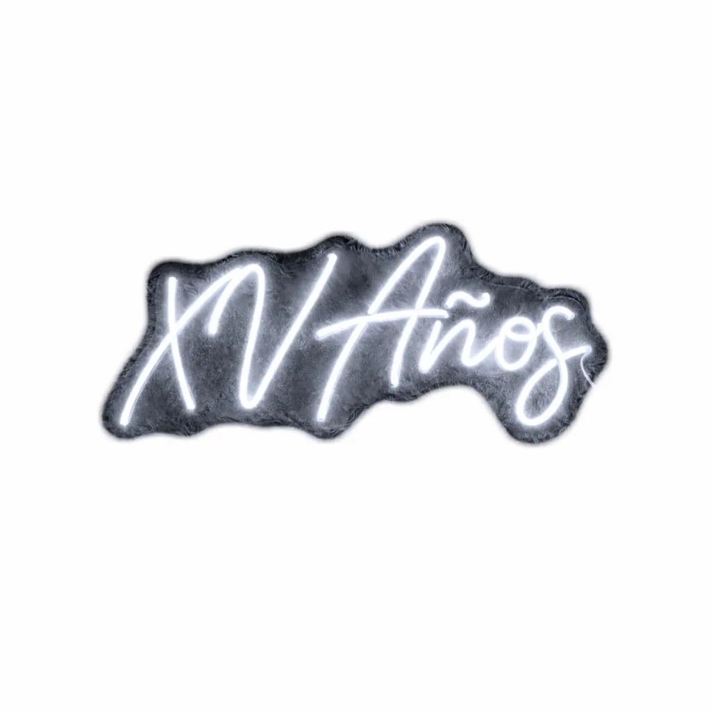 [A138-BF] Xv años 1 renglón (Blanco Frio)