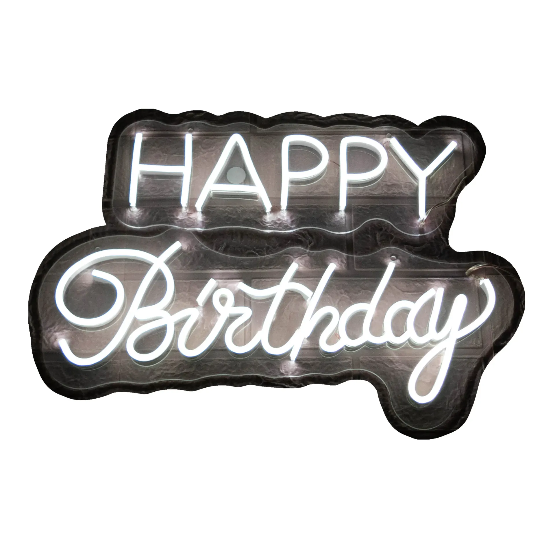 [A165-BF] Happy Birthday 2 piezas (Blanco Frio)