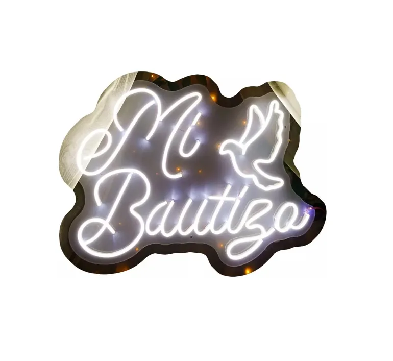 [A177-BF] Mi bautizo+paloma (Blanco Frio)