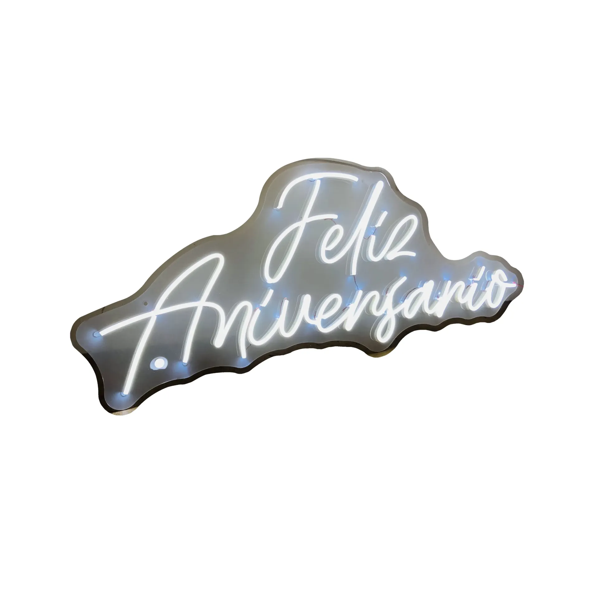 Feliz Aniversario 1 pieza dos renglones