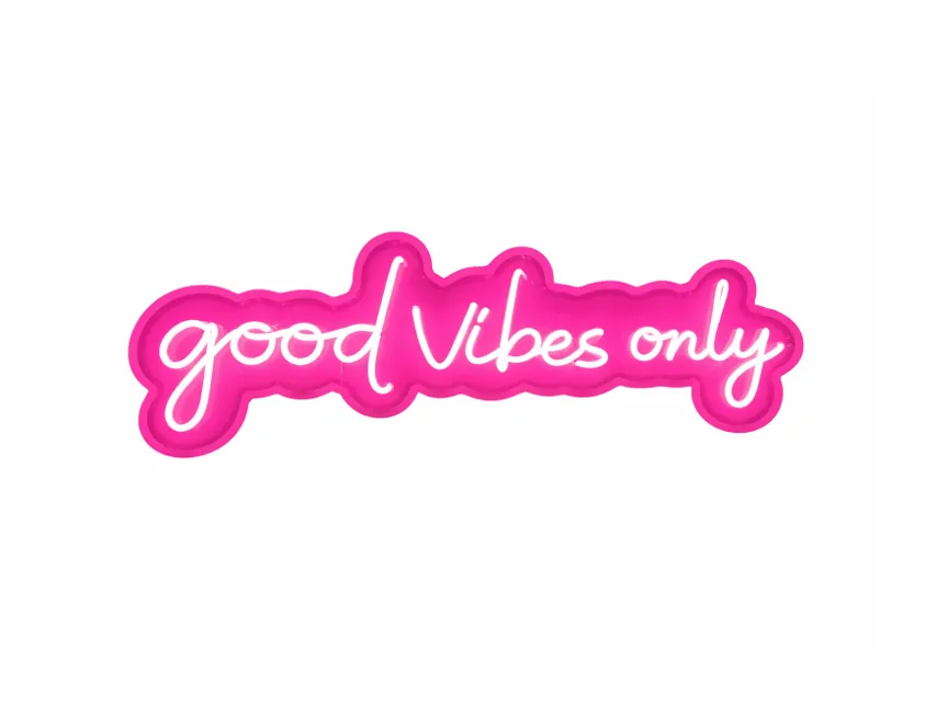 [A147-RS] Good vibes only 1 renglón (Rosa)